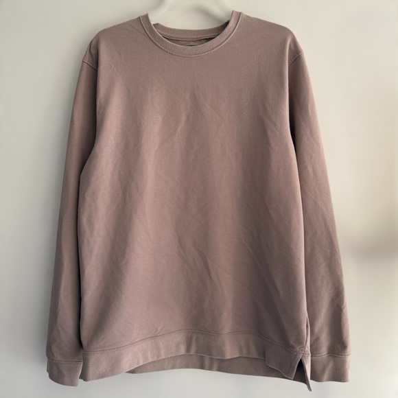Cuts Taupe Split Hem Hyperloop Sweatshirt Mens Size Large Crewneck Pullover - Picture 1 of 7
